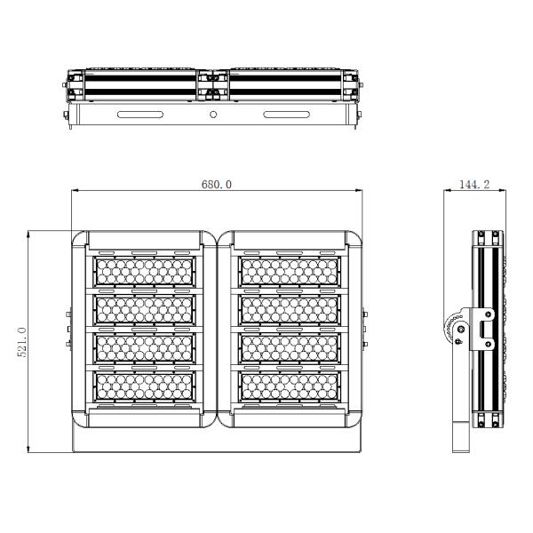 Football Field Commercial Outdoor LED Flood Light Fixtures , Eco Friendly High Intensity LED Flood Lights
