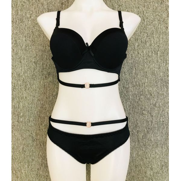 Rhinestone Underwire Bra Set Ice Silk Comfort Summer Large Size 38-44C Women Bra Set High Quality Wholesale Set Lingerie Women