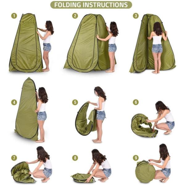 Pop Up Privacy Tent Shower Tent Portable Outdoor Camping Bathroom Toilet Tent Changing Dressing Room Privacy Shelters