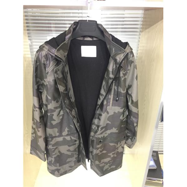 Camouflage Pattern PU Synthetic Leather , Premium PU Leather For Bags