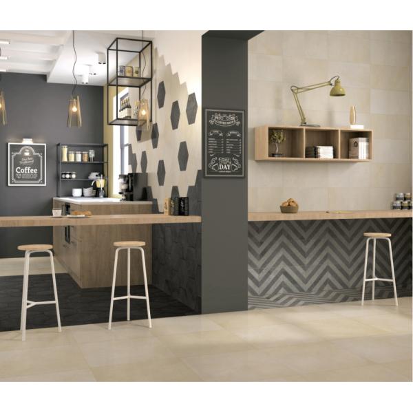 Waterproof Bathroom Ceramic Tile , 600*600 Matt Ceramic Tiles Beige Color