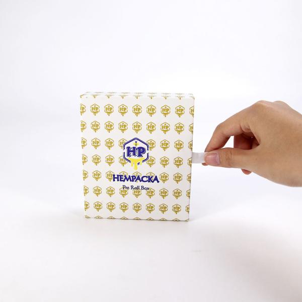 Custom Cardboard Hemp Packaging Box For Pre Rolled Cones Cigarette