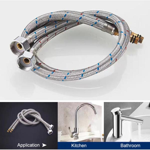 304 201 Stainless Steel Hot And Cold Water Braided Tube Hose Pipe Customized
