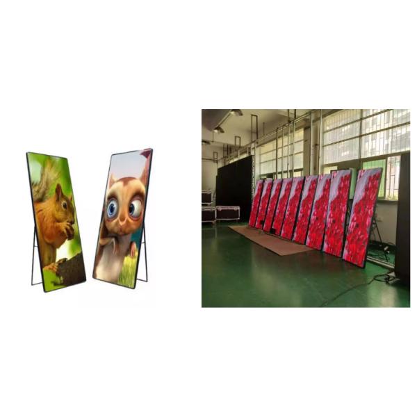 Smart Indoor Digital LED Mirror Display HD Advertising Poster Vertical Screen P2.5