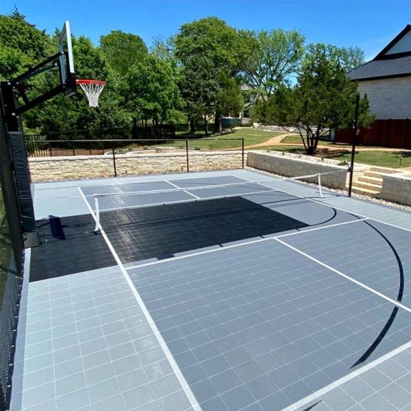 TPE Interlocking Sports Flooring Tiles for Basketball Court Multi-Sport Use