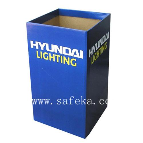 Simple Store Cardboard Square Dump Bin for Lighting Products