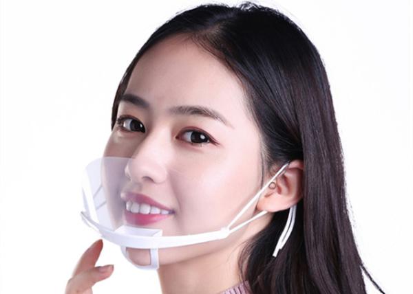 Anti Virus Clear Plastic Mask For Food Anti Fog Mouth Face Shield Visor Face Mask Faceshields For Restaurant
