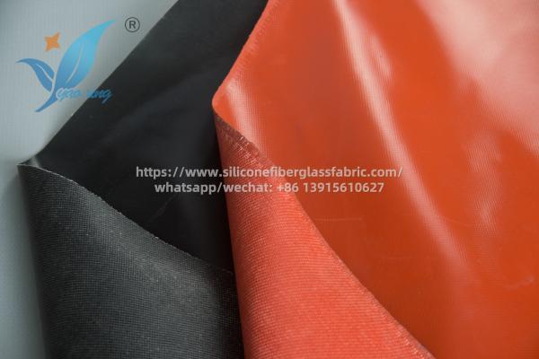 Custom Size Heat Resistant Silicone Coated Fiberglass Fabric