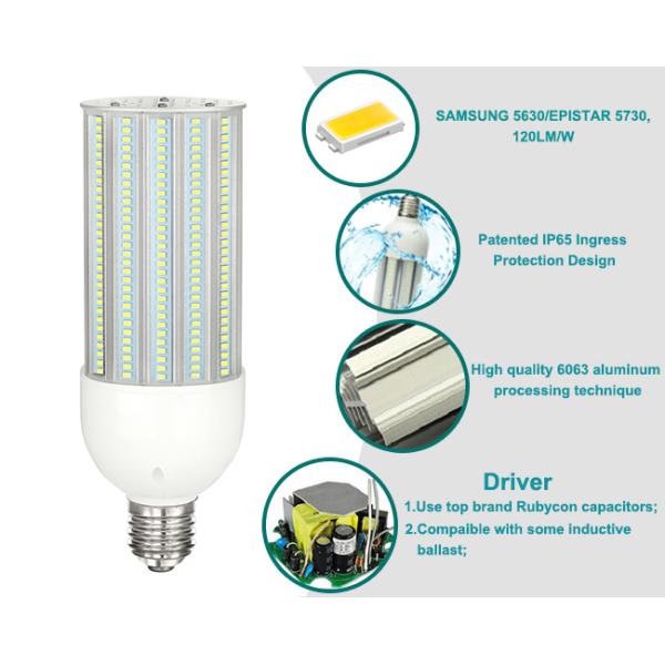 High power samsung5630 e40 led street light bulb 45 watt with 5 years warranty