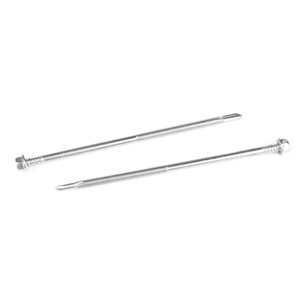 Doble hilo 5.5x138 de acero inoxidable Sus 410 para estructuras de madera