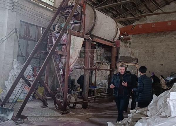Sulfuric Acid Fertilizer Granule Mixing Production Line Compound Fertilizer Mixer Production Line