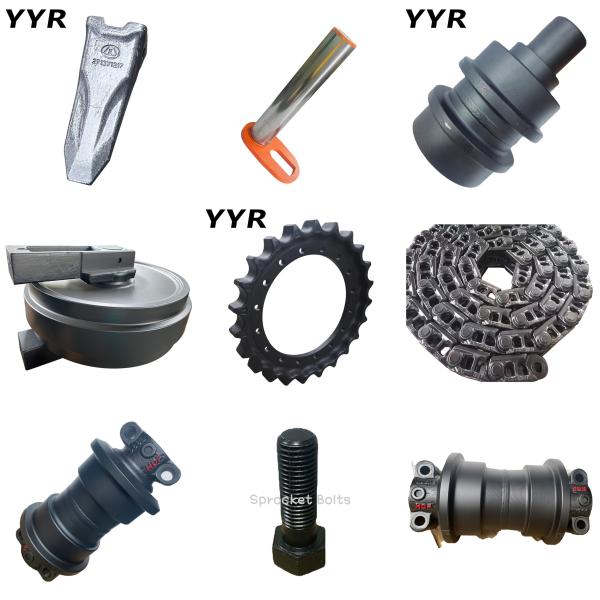 пусковая площадка следа экскаватора 40Кр скрепляет болтами цвет черноты болта ролика следа М16*М90