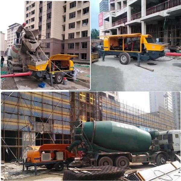 Energy Saving Small Cement Pump Machine High Pressure With 350m Delivery Distance
