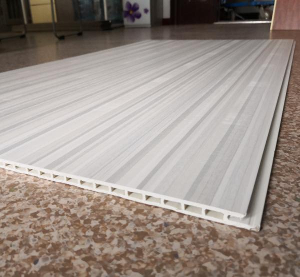 PVC Wood Grain Plastic Cladding 2m 5m Grey Wood Effect Pvc Cladding