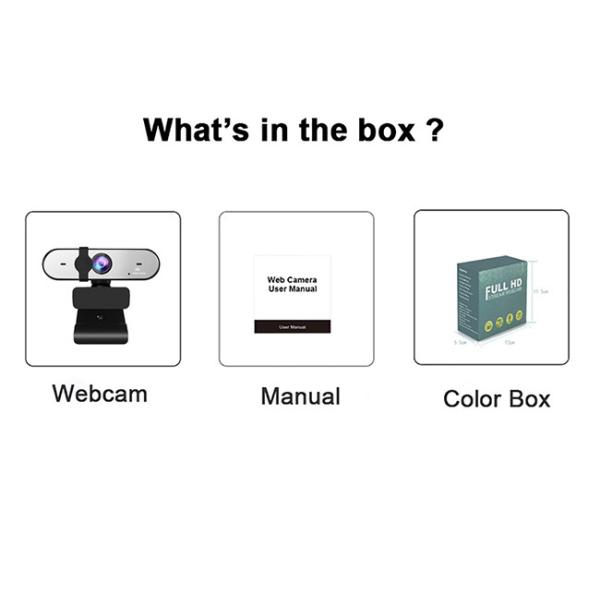 2K Autofocus Full HD Webcam 1080P 60FPS USB PC Webcam With Dual Microphone