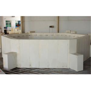 Огнезащитным блок сплавленный кирпичом бросания корунда печи глинозема Al2O3 94%