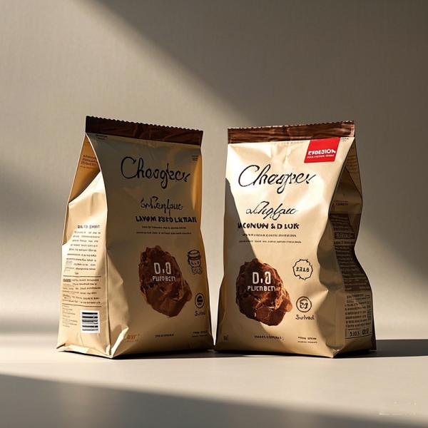 Custom Printed BOPET Coffee Bags - Matte Black Finish For Luxury Brand Identity