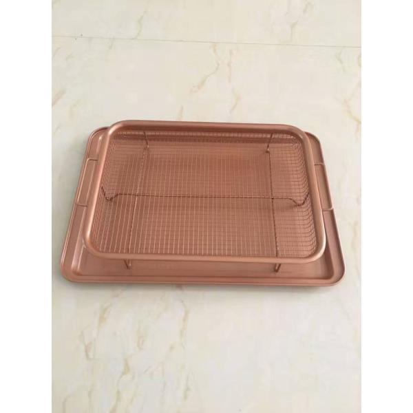 As seen on TV Air Fryer copper crisper chef baking tray set copper basket gotham copper bakeware