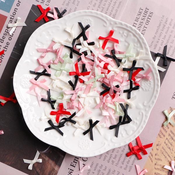 MSD на заказ 100% полиэстерные пятна луки для подарок Рождество ручной работы ткань тип атлас