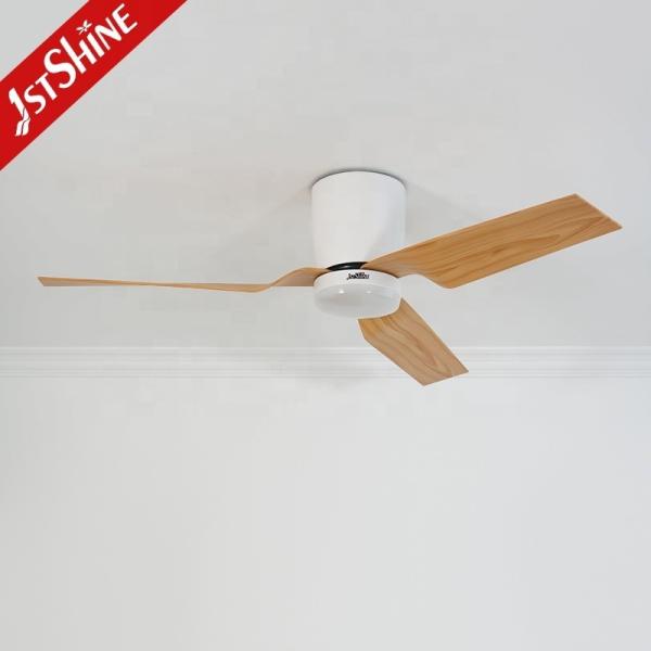Ventilador de teto LED remoto de 52 polegadas com motor de luz de 3 cores dimmável Tipo DC cobre puro