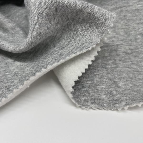 Knit Navy Fabrilogy French Terry Brushed Fabric For Apparel
