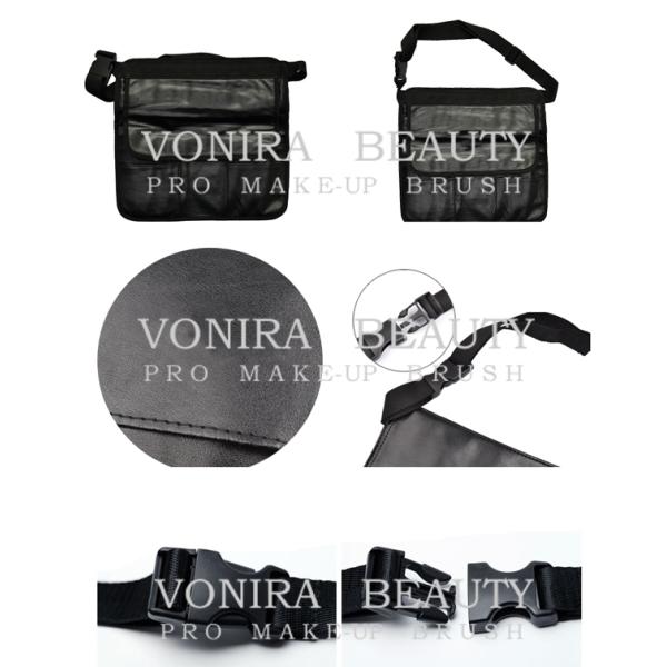 Профессиональная сумка талии художника щетки макияжа кожи ПУ с ремнем пояса