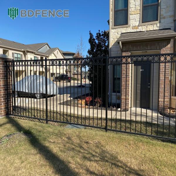 Perimeter Tubular Steel Fence Security Focused