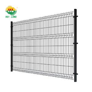 O triângulo que dobra Mesh Fence soldado, 3d revestido PVC curvou o fio Mesh