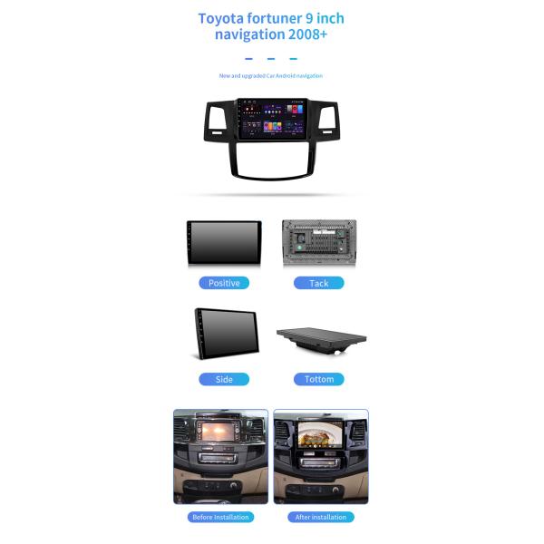 Для андроида 2008 Тойота Fortuner Carplayer с навигацией радио телефона музыки WIFI Bt
