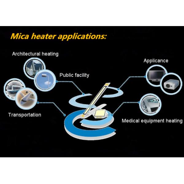 High Performance Mica Heating Element Fast Warm Up Long Time Service