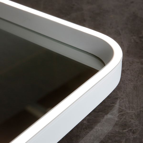 Modern Front Lighted Vanity Mirrors , Rectangle LED Wall Bathroom Mirror