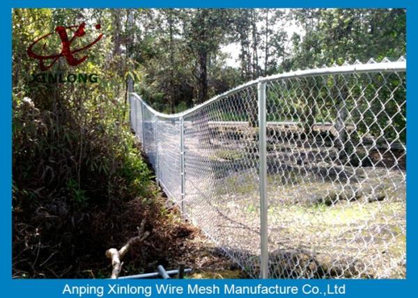 Farm Equipment Galvanized Steel Chain Link Fence 8 Foot Diamond Hole Shape