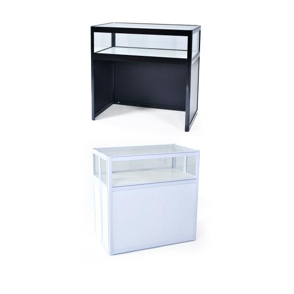 Lock Display Cabinet Illuminated Stand Showcase for 1800*1800*2000 Glass Counter