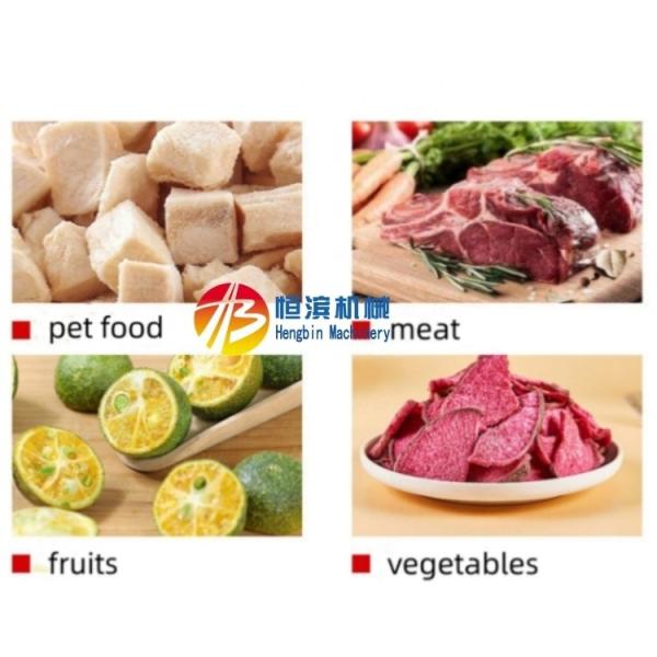 30 kg por lote Alimentos para animais de estimação Carne Peixe Frutas Vegetais Máquina de secagem por congelamento a vácuo para adegas
