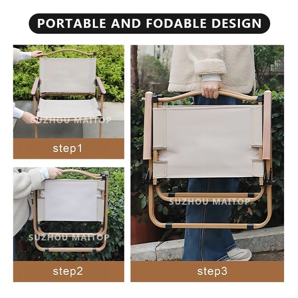 Многофункциональные складывающиеся кресла для кемпинга Алюминиевые твердые руки для взрослых для пикника на открытом воздухе