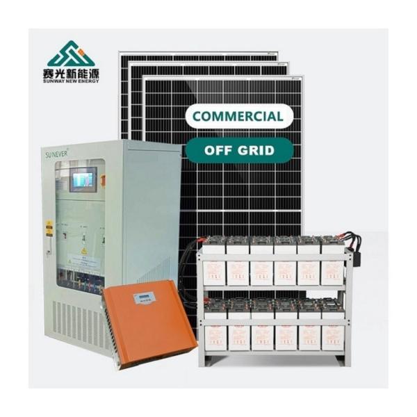 Système d'énergie solaire complètement déconnecté 20kw 30kw avec panneau solaire de 410-700Watt