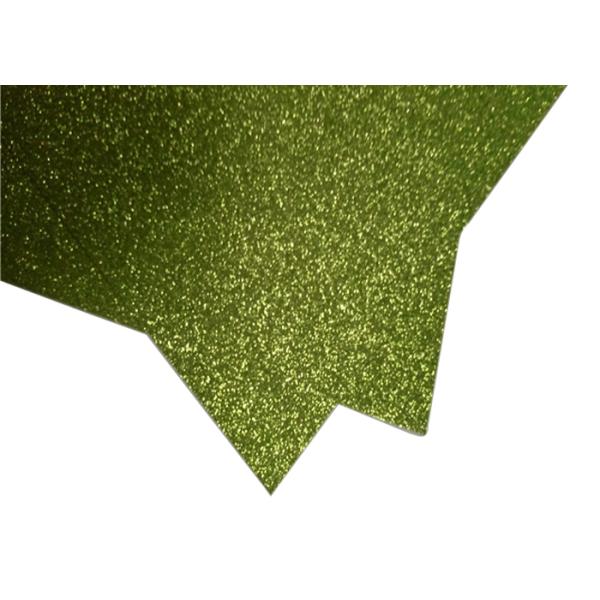 300g Green Glitter Paper , Scrapbooking Double Sided Glitter Cardstock