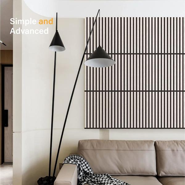 a parede da madeira de carvalho 3D telha o painel acústico para a decoração da parede interior