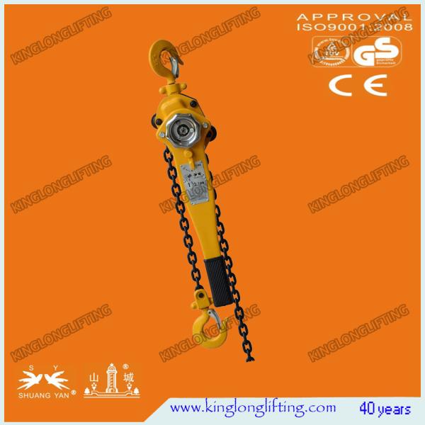 Ratchet o peso de levantamento Chain manual da cor 1500kg do amarelo da série da grua HSHX