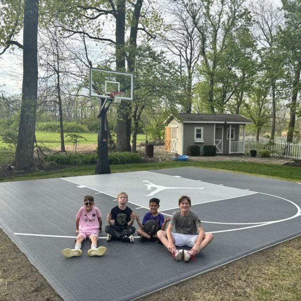 34x34cm*1.8cm anti-slip material Multi Sport pP Interlocking Tiles Outdoor Sports Floor basketballTiles