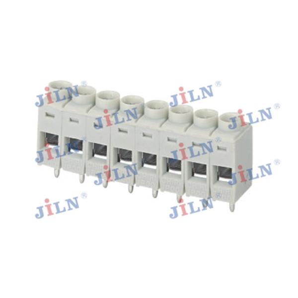 Grey 5 Mm Pitch Pcb Screw Terminal , Straight Female Header Connector