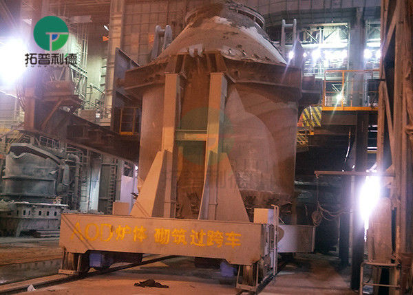 High Temperature Proof Metal Smelting Industry Cable Reel Powered Ladle Car