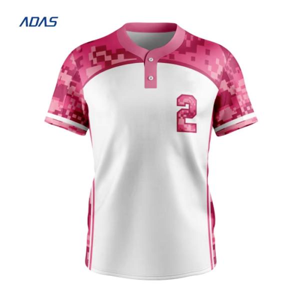 Antishrink Plain Sublimation Baseball Team Wear Women's Jerseys Transfer Print