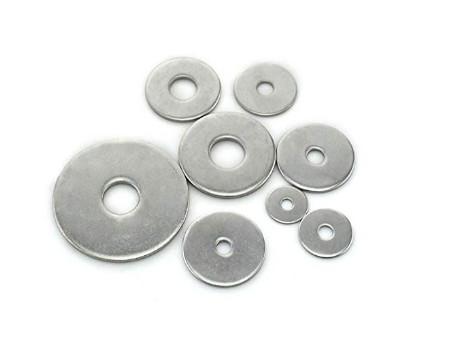 Special connection for hardware, high temperature hot-dip blue and white zinc, DIN 440 flat washer