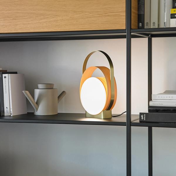 Nordic living room wood grain table lamp designer creative villa living room Loop LED Table Lamp(WH-MTB-224)