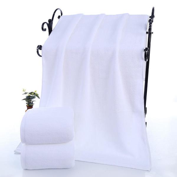 100% Cotton Thick Towel 80*180cm Multi Size 21S White Soft Bath Towel 600g for Summer