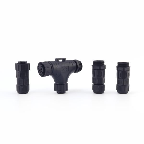 Factory Price IP68 3 Ways M25 Waterproof Panel Mount Connector T Shape Male Female Outdoor Waterproof Cable Connectors