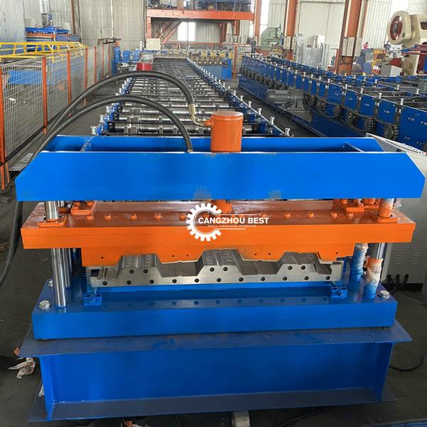 Крен палубы пола металла 15kw конструкционного материала формируя машину