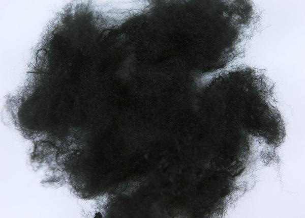 Recycled Fire Resistant Fiber , PSF Black Polyester Fiber 6D Fineness