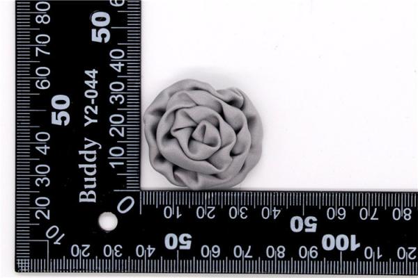 Hand Sintered Edge Flower /girl flower made of satin ribbons/Hand-simulated flower Various colors Fabric, wool